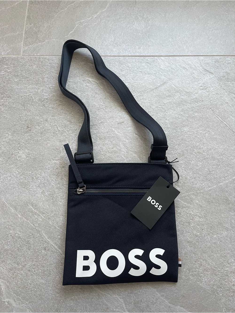 Boss Black Nylon Logo Messenger Crossbody